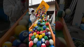 Marble Run☆Handmade wooden rain gutter combined slope amp large and small billiard balls asmr [upl. by Anairt104]