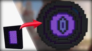 How To Transform a NETHER PORTAL  Minecraft [upl. by Einallem]