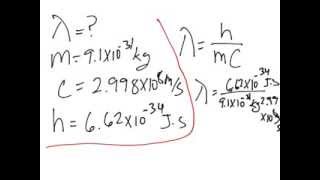 De Broglies Equation [upl. by Einnod]