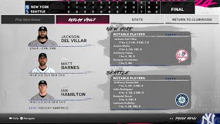 SEATTLE MARINERS win against the NEW YORK YANKEES in Game 2  WILDCARD 2025  MLB the Show 24 [upl. by Aloin]