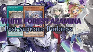 NEW WHITE FOREST AZAMINA deck Oct2024  Post Supreme Darkness [upl. by Knudson704]