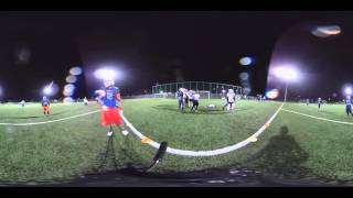 360°Pass werfen beim FootballTraining der Blue Devils in Hohenems [upl. by Rehpotsrik]