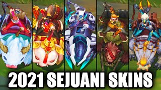 All Sejuani Skins Spotlight 2021 League of Legends [upl. by Flss]