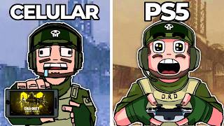 Joguei o MESMO JOGO só que no PS5 e no CELULAR para COMPARAR [upl. by Ajnin]