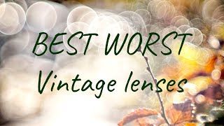 BEST WORST vintage lenses My Top 5 picks What are yours [upl. by Antonio]