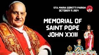 October 11 2024  Memorial of St Pope John XXIII [upl. by Hurwit]