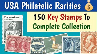 USA Stamps Value  Part 5  150 Great Rarities of American Philately to Complete Collection [upl. by Eissert]