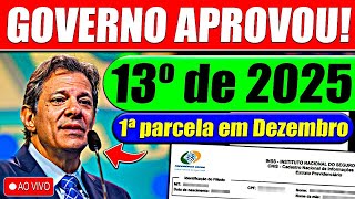 ✅13º salário 2025 1ª PARCELA em DEZEMBRO  Veja o calendário completo [upl. by Aekan795]