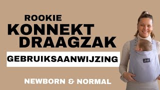 Rookie Konnekt draagzak gebruiksaanwijzing  Vanaf geboorte [upl. by Nilre]