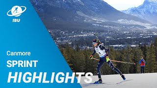 World Cup 2324 Canmore Women Sprint Highlights [upl. by Atinob532]