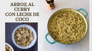 Arroz al curry con leche de coco DELICIOSO [upl. by Manton]