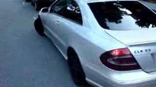 Mercedes CLK 55 AMG Custom Exhaust pt1 [upl. by Yesnyl]