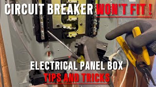 Circuit Breaker WONT FIT In My Electrical Breaker Box How To Install A Breaker  Electrical Panels [upl. by Bilbe]