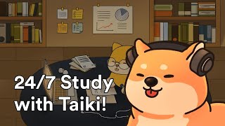 247 study with me chill study live stream  pomodoro timer  25min focus blocks [upl. by Yreved]