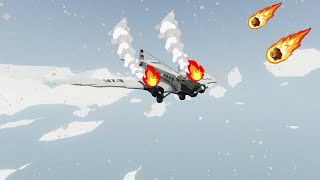 Our Plane Crashed After I EXPLODED the Cabin in Stormworks Multiplayer [upl. by Leo614]