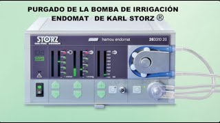 Purgado de la bomba de irrigación Endomat de Karl Storz [upl. by Dijam]