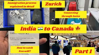 Immigration process 29 Dec 2022 Connecting flights Zurich  Swiss🇨🇭Airlines [upl. by Edieh709]