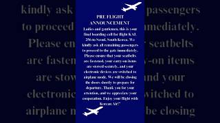 Pre flight announcement reading challenge airlines englishforyou EnglishVocabulary english [upl. by Nerraj]