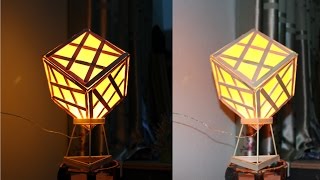 How to make a Lamp using Popsicle Sticks [upl. by Neeroc170]