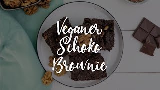 Rezept Veganer Schoko Brownie [upl. by Llirrem]