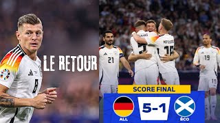 ALLEMAGNE 51 ECOSSE EURO2024  AVEC KROOS ILS FONT PEUR [upl. by Minette534]