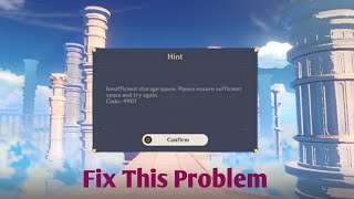How To Fix Genshin Impact Insufficient Storage Space Problem on Android 2024 [upl. by Nnyltiak]
