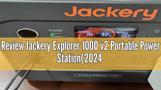 Review Jackery Explorer 1000 v2 Portable Power Station2024 New1070Wh LiFePO4 Battery1500W AC100 [upl. by Chladek]