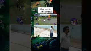 Mau masuk di hit turret 🗿 mobilelegends mlbb memesmlbb memes [upl. by Aeresed]