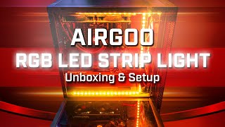 AIRGOO LED Strip Light Unboxing and Setup [upl. by Brandie]