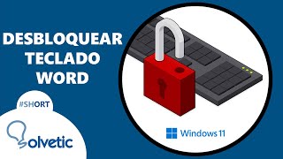 Cómo DESBLOQUEAR el TECLADO en Word ⌨️ Shorts [upl. by Nylia]