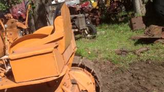 Cletrac crawler AG with blade video [upl. by Dannie116]