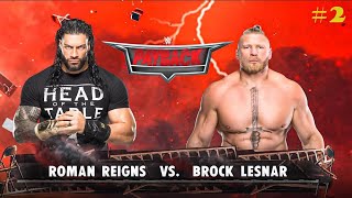 WWE 2K22  Roman Reigns vs Brock Lesnar Full Match Payback 2  Abdul Rehman Bhai [upl. by Nage]