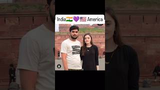 India 🇮🇳❤️🇺🇸 America couple indiaamerica indiaamericarelation america american [upl. by Gustavus]