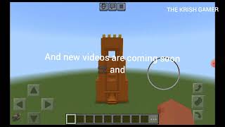 how to make a simple red sandstone gopuram In minecraft pe [upl. by Kristin147]