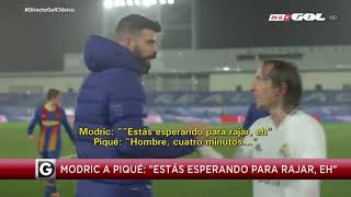 Modric a Piqué quotAhora a rajar ¿ehquot [upl. by Yhtnomit838]