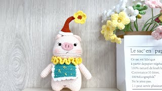 Crochet Pig  Free Pattern [upl. by Nemraciram654]