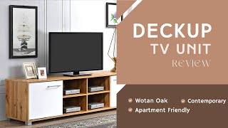 DeckUp Plank Uniti Engineered Wood TV Stand Unboxing  Review RKSisters [upl. by Nagyam22]