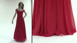 Off Shoulder Red Evening Dress Bridesmaid Dress [upl. by Latia52]