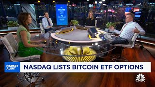 Bitcoin hits fresh record high after Nasdaq lists options on BlackRocks spot bitcoin ETF [upl. by Frum]