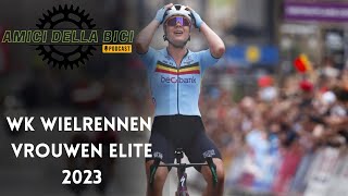 WK Wielrennen Vrouwen elite 2023  Lotte Kopecky knalt naar winst als eerste Belgische in 50 jaar [upl. by Adeuga]