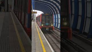 DLR Train Arriving London City Airport Station  DLR trainspotting short shortsvideo shorts [upl. by Epuladaugairam]