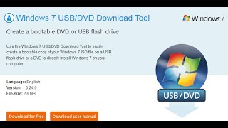 Создание загрузочной флешки в Windows 7 USB DVD Download Tools [upl. by Ehman4]