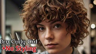 Dry Curly Cut  No Stylingcontent by bellzo0 [upl. by Bobbye]