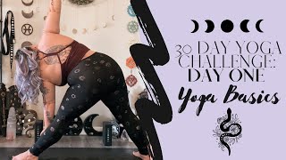 30 DAY YOGA CHALLENGE  DAY ONE  YOGA BASICS [upl. by Mauchi720]