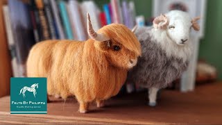 WORKSHOPS have arrived  Needle felt your very own Herdwick or Highland cow with me [upl. by Airekahs545]