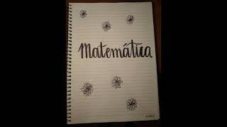 Capas de caderno Tema Matemática [upl. by Butte985]