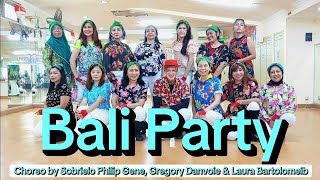 BALI PARTY  Line Dance  Demo by BINA PRATAMA LD  May 2024 [upl. by Pieter745]