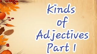 Kind of Adjective  Adjective ke prakar  What is Adjective [upl. by Nedyrb]