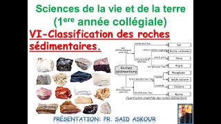 Classification des roches sédimentaires 1ere SVT [upl. by Dunstan]