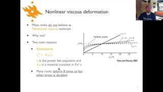 Geodynamics  Lecture 122 Nonlinear viscous deformation [upl. by Leviram27]